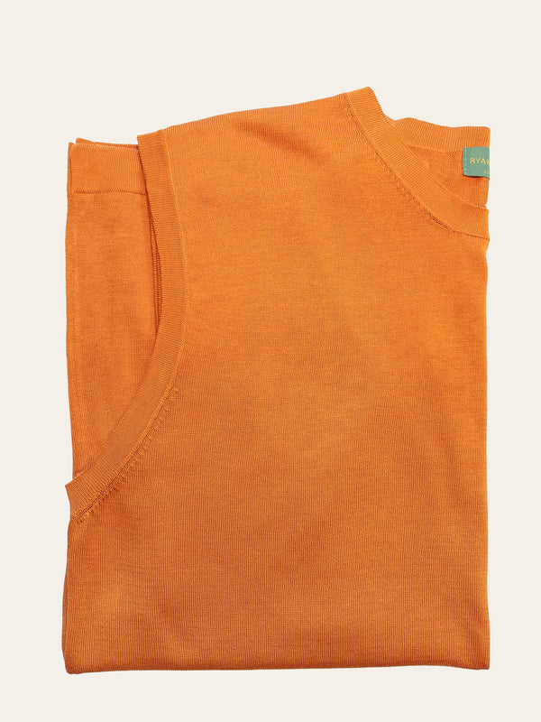 Sleeveless Knit — Terracotta